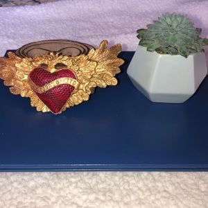 LEATHEROCK (LR) Heart Winged Belt